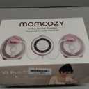 Momcozy Breast Pump V1 Pro Hospital-Grade, Hands-Free & Portable Wearable Pump, Upgraded Electric Pump with 3 Fine-Tuned Rhythms|15 Levels, Come with Leak-Proof DoubleFit Flange, Cozy Red.