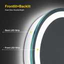 Round LED Bathroom Mirror with Lights, 30 Inch Circle Lighted Vanity Mirror
