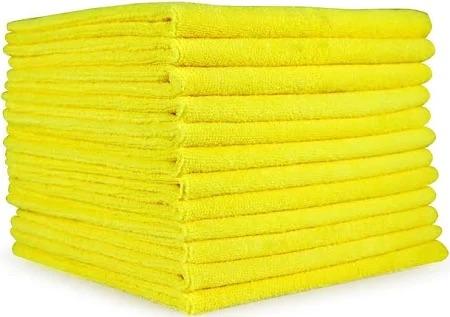 12 Pack Microfiber cleaning cloths ( yellow )