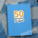 (3PCS) 50 Never Looked So Good Sticker  Happy 50 th Birthday, Waterproof Vinyl Decals for Party Decor, Scrapbooking, Water Bottles, Laptops, Size 3" x 2.5"