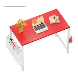 Pamray 32 Inch Computer Desk for Small Spaces with Storage Bag, Home Office Work Desk with Headphone Hook, Small Office Desk Study Writing Table