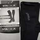 Physix Gear Compression Socks 20-30 mmHg - Men & Women - Running, Nurses, Shin Splints, Flight, Travel (Black)