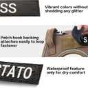 2 x AUROTH Dog Patches 8 Pieces, Dog Vest Patches with Hook Backing for pet Vest Harnesses, Pet Carrier, Personalized Patches Glows in The Dark Size M (M-4.5X1.5, Series 2)