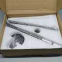 2 in 1 Adjustable Book Stand DualUse Floor and Desktop Book Holder Stand, Height Adjustable 23.552 in, Elastic Page Clips for Music Sheet, Recipe, Tablet, Laptop-Black