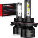 High and Low Beam Combo 6500K Cool White 800% Brighter 34000LM, Backup 1:1 Design with Cooling Fan Plug and Play Off-Road Light Bulbs, Pack of 2, Interior Light