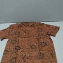 Century Star Mens Hawaiian Casual Floral Shirts Summer Tropical Beach Short Sleeve Button Down Shirt Orange Flower Small