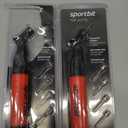 2 SPORTBIT Ball Pumps For Sports Balls - Push & Pull Inflating System - Hand Pumps for All Exercise Balls - Volleyball Pump, Basketball Inflator, Football & Soccer Ball Air Pump - Both Pumps Come with 5 Needles Set