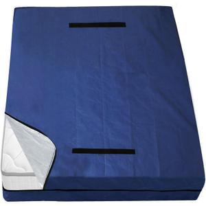 Mattress Bags for Moving and Storage Queen Size, Waterproof Mattress Cover for Moving with Heavy Duty Handles, Strong Zipper, Reusable Mattress Storage Bag, Moving Supplies & Moving Bags (Navy)