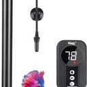 hygger Marine Aquarium Heater 500W,Titanium Heater with Digital LED Controller & Temperature Probe,Submersible Fish Tank Heater with Temperature Calibration,for Saltwater Freshwater Tank 70-80Gallon