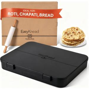 EasyKnead Roti Box for Preparing Roti - Roti Making Box for Chapati, Paratha, Puri – Non-Slip Kneading Board
