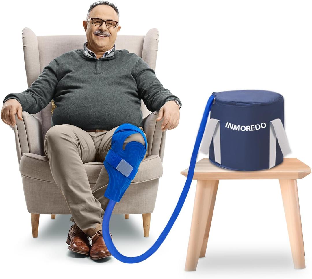 Ice Machine for Knee and Shoulder After Surgery Cold Therapy Machine for Knee and Hip Universal Compression Pad Post-Surgery Quiet Pump Strong Cryotherapy Pain Relief Treatment