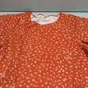 siliteelon Summer Tops for Women Print Flutter Sleeve Round Neck Blouses Dressy Casual Shirt Beach Trendy 2026 Red Floral, XL