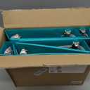 ViVin Sturdy 1.5 Inch 3 Ring Binder with Pockets, Slant-D Ring, PVC-Free, Customizable Clear View Binder,Holds 350 Sheets of 8.5" x 11" Paper, 6 Pack (Lake Green)