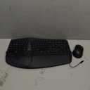 Ergonomic Wireless Keyboard and Mouse, MK835 Ergo Bluetooth/2.4G Split Design Keyboard Mouse Combo with Cushioned Palm Rest, Multi-Device, Wave Keys, Rechargeable, for Windows/Mac/Android