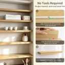 Wire Shelf Covers, Bamboo Wire Rack Covers(5pcs, 26" W x 16" D)