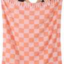 Large Throw Blanket Yoga Blanket Turkish Coral Beach Towel Women Birthday Ideas Mother Day Grandma Wife Sister Grandmother Girlfriend Her Boss Female Teacher Appreciation Thank You Retirement (L50"x69")