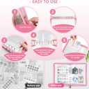 Sticker Organizer Binder Storage Book A5 Reusable Sticker Book Collecting Holder Display Album with 220 Pockets and Zipper Closure (Pink)