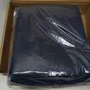 Amazon Basics Lightweight Super Soft Easy Care Microfiber 4 Piece Bed Sheet Set with 14-Inch Deep Pockets, Full, Navy Blue, Solid