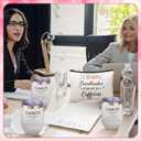 Patelai 24 Pcs Chaos Coordinator Gifts Bulk for Women Thank You Gifts for Women Coworker Mom Teacher Nurses Chaos Coordinator Tumbler Makeup Bag Bracelet Cards for Employee Appreciation