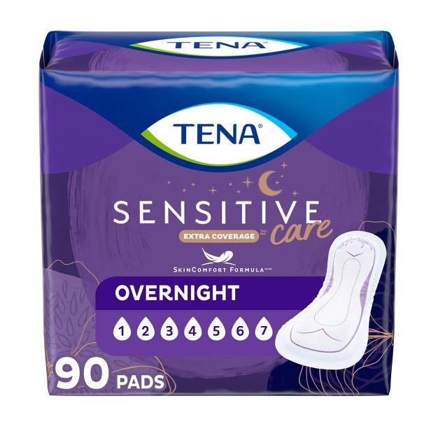 TENA Sensitive Care Incontinence 90 Pads for Women - Ultimate Absorbency - Extra Coverage