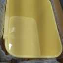 Extra Large Litter Box with High Sides 25.27" Lx17.83 Wx13.11 H,Anti-Splashing,Tool-Free Assembly,Multi Kitty Cat Litter Box,Jumbo (Yellow)