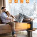 1000W Space Heater, Small Ceramic Space Heater with Thermostat, Mini Portable Electric Heater with Fast Safety Heat, Multiple Protection for Home Office Desk