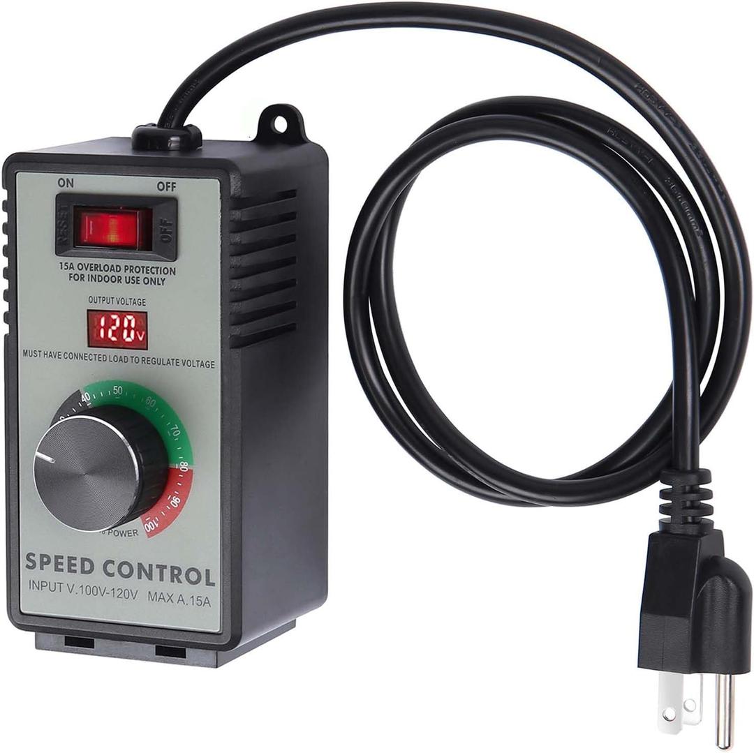 AC Motor Variable Speed Controller & Fan Controller with Rheostat, Variable Voltage Regulator for Electric Motors