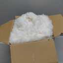 GarveeHome Heated Blanket Throw, 50"x60" Faux Fur Heated Throw with 4 Heat Settings, Soft Bubble Electric Blanket with 4 Hours Auto-Off & Overheat Protection, for Gifts Home Couch or Bed, White