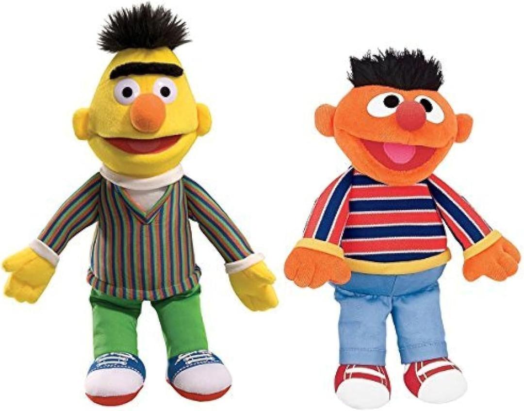 GUND Sesame Street Plush Animal Duo Pack, Bert/Ernie 14 inch