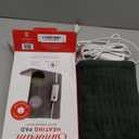 Sunbeam XL Heating Pad for Back Neck and Shoulder Pain Relief Auto Shut Off 6 Heat Settings Extra Large 12 x 24 Green Ideal for Muscle Aches and Arthritis Pain