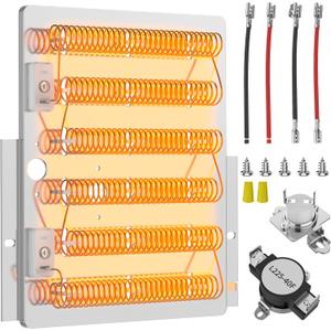 Upgraded Dryer Heating Element Kit for Speed Queen Dryer Parts Replaces 503978 964p3 510329 61928 Heating Element, for Maytag Speed Queen Dryer Parts ADE3SRGS173TW01 ADE3LRGS171TW01