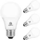 60W Equivalent A19 LED Light Bulb, Soft White 2700K, E26 Standard Base, UL Listed, Non-Dimmable LED Light Bulb, 15000 Hrs, 4 Pack