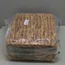 Coeusy 3 Gallon Wicker Trash Can,Small Bathroom Trash Can with Lid,Natural Water Hyacinth Wicker Waste Basket for Bedroom,Toilet,Narrow Garbage Can with Removable Liner