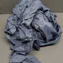 Amazon Basics Cotton Jersey 4-Piece Bed Sheet Set, King, Chambray Blue, Solid