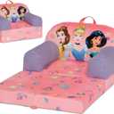 Delta Children - Disney Princess Cozee Buddy Flip-Out Kids Chair, Pink