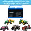 12 Volt Battery for Peg Perego John Deere Gator Polaris Gaucho Rock'in Case Ih Tractor Ride On 12v 12ah Replacement Battery for Peg-Perego Kid's Toys Car