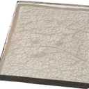 47th & Main Recycled Glass Appetizer Tray Serving Board, 18" x 12", Clear/Textured