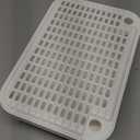 Litter Box Step, Litter Box Ramp/Catcher with Wooden Base, Anti-Tracking & Easy to Clean, Ideal for Small & Elderly Cats (White)