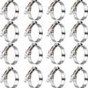 16Pack 2.5" T Bolt Hose Clamps - 304 Stainless Steel Turbo Intake Clamp for Turbo Tubes, Intercooler Pipes, Heavy Duty Radiator Hose Clamps Adjustable Range 70mm-78mm for 2.5" Hose ID