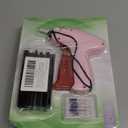 Tag Gun for Clothes - Handheld Stitch Gun Quick Clothing Fixer - Retail tagging gun with 6 Needle, 500 Black Fasteners & 500 White Fasteners (Pinkred) Set of 3