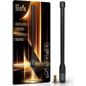 KEYO1E New Carbon Fiber Antenna Compatible with 2007-2026 GMC Sierra & Chevy Silverado 1500/7.9 Inches Flexible Durable Rubber Antenna Replacement/Internal Copper Coil for Enhanced Reception