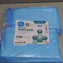 MED PRIDE Disposable Chux Pads 23in X 36in, Super Absorbent Bed Pads for Incontinence, Underpads for Adults, Kids, Pets (50 Count (Pack of 1) Blue/White)