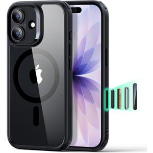 ESR for iPhone 17 Case, Camera Control, Compatible with MagSafe, Shockof Military-Grade tection, Magnetic Phone Case for iPhone 17, Classic Hybrid Case, Clear Black