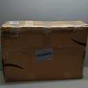 LEADALLWAY Foldable Push Cart Platform Cart 330lbs Capacity 4 Wheels 28.7x18.5x32.3inches White Small Flatbed Cart