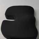 5 STARS UNITED Seat Cushion for Tailbone Pain Relief – Large Memory Foam Cushion for Coccyx, Hip, Sciatica & Post-Surgery Recovery – Wheelchair, Car, Desk, Gaming & Office Chairs, Black