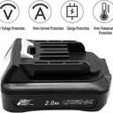 12V 2000mAh BL1021B Li-ion Battery with DC10WD Charger Replace for BL1016 BL1015 BL1020B Replace for Makita Tool DF031D DF0331D TD110D JR103D JR105D HSS01D MP100DZ HP332D DC10SB