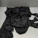 Slsxip 6 PCS Halloween Chair Covers, Spider Web Lace Bows, Chair Back Decor for Party, Halloween Home Decorations (Black Bows) (Set of 6)