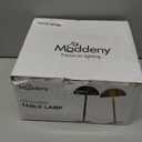 Moddeny Gold Rechargeable Table Lamp Cordless, 4000mAh Battery Powered Table Lamps with 3 Colors Stepless Dimming for Living Room, Wireless Table Lights for Bedroom/ Desk/ Cafe/ Dining Room/ Terrace