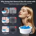 Nose Wax Kit Men, Nose Ear Hair Waxing Kit with 100g Wax, 56 Pcs Accessories, Nose Ear Hair Removal Kit, USB Fast Heat, Smart Constant Temp, Upgraded Size, Multi-Accessories,