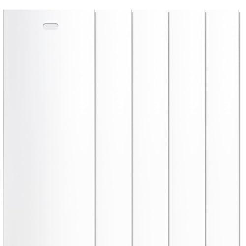 5 Pack 82.5" Vertical Replacement Blinds PVC Vertical Window Blinds Replacement Slats Parts for Sliding Glass Door Patio Door Window, White